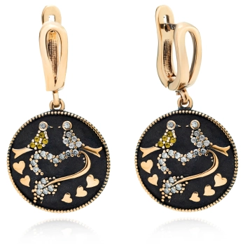 Srebrne kolczyki Wieczór w Stambule - Mozaika Sułtana