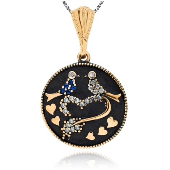 Srebrny naszyjnik Wieczór w Stambule - Pałac Niebieskich Kopuł