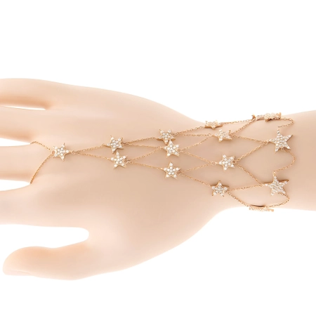 Bransoletka slave - różowe złoto