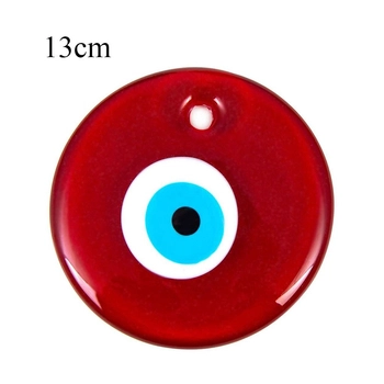 Szklana czerwona zawieszka talizman oko proroka 13 cm