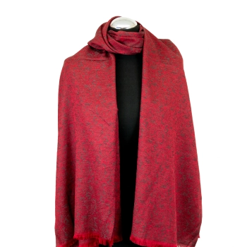 Jedwabny szal - Czerwień Tureckiej Tradycji