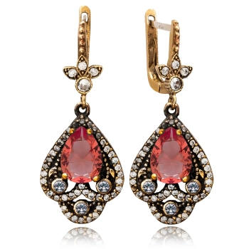 Dzwonki sułtanki Hatice - kolczyki srebrne z zultanitem