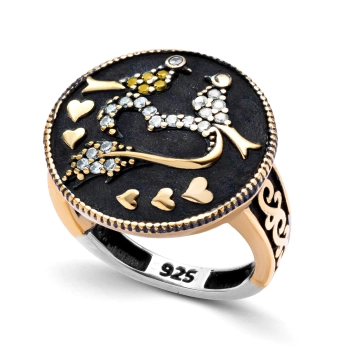 Srebrny pierścionek Wieczór w Stambule - Mozaika sułtana