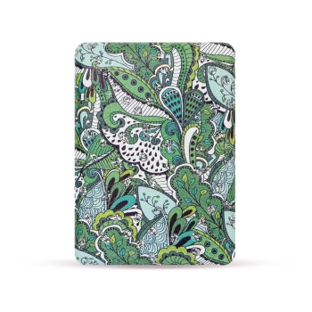 Otwierane kieszonkowe lusterko w orientalne roślinne wzory - Ziołowa miękkość