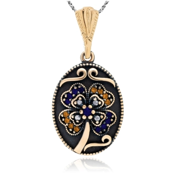 Owalny naszyjnik Wieczór w Stambule - Klejnot Sułtańskiego Dworu