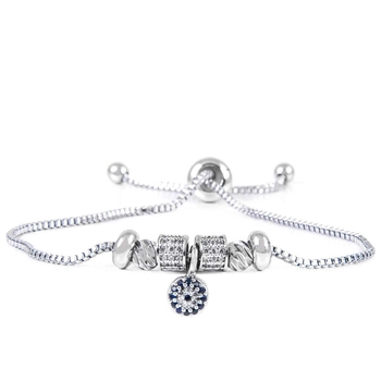 Subtelna bransoletka z brązu z motywem oka proroka