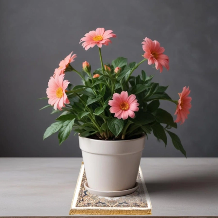 Mały dywanik bambusowy z frędzlami - Gwiazda Stambułu