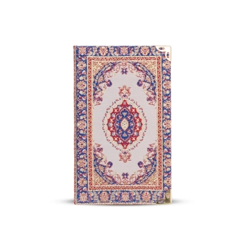 Mały notes z ozdobną tkaniną - wzór 14 x 8,5 cm