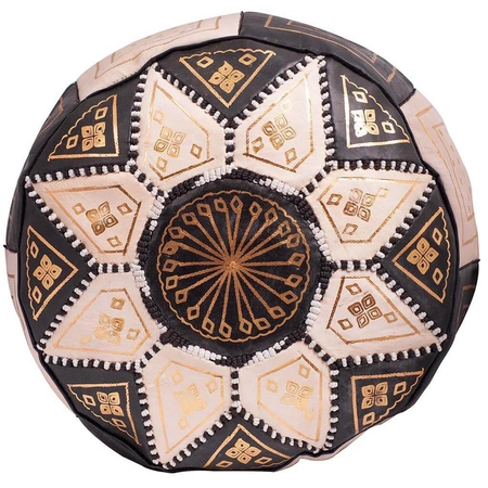 Orientalna skórzana pufa z Maroko