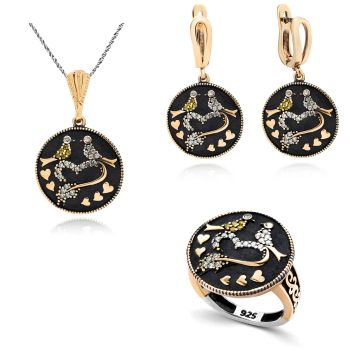 Srebrny komplet Wieczór w Stambule - Mozaika Sułtana