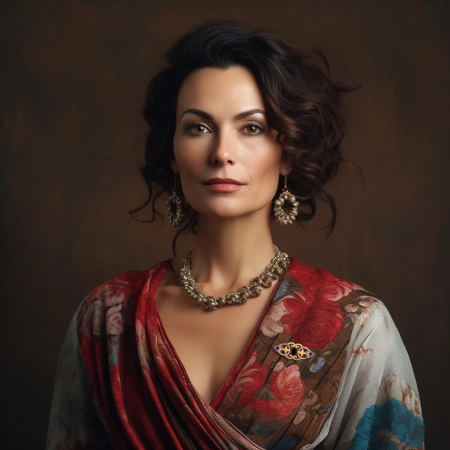 Srebrna broszka - Szafir Sułtańskiej Korony