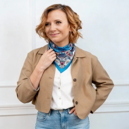 Apaszka orientalna w stylu tureckim 55 x 55 cm