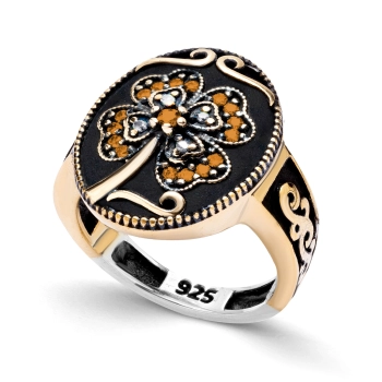 Owalny pierścionek Wieczór w Stambule - Pożegnanie Słońca