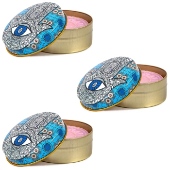 Mydło naturalne w ozdobnym pojemniku - Zestaw 3 szt