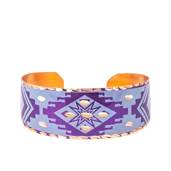 Fioletowa bransoletka z miedzi