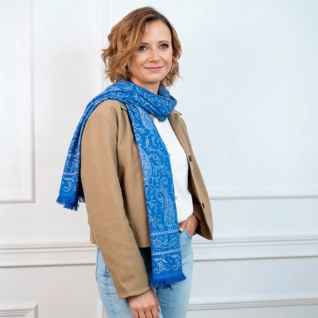 Jedwabny szal - Orientalny Paisley