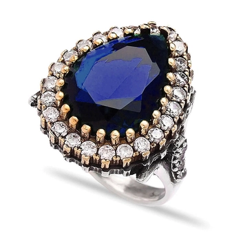 Pierścionek Hurrem z szafirem