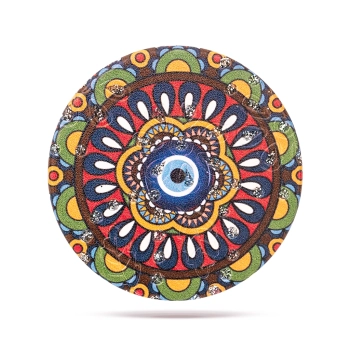 Okrągłe kieszonkowe lusterko z okiem proroka - Wzrok Wschodu