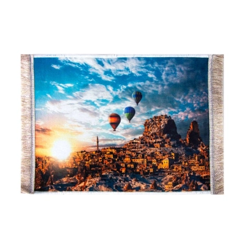 Dywanik dekoracyjny Kapadocja o zachodzie słońca 40 x 30 cm