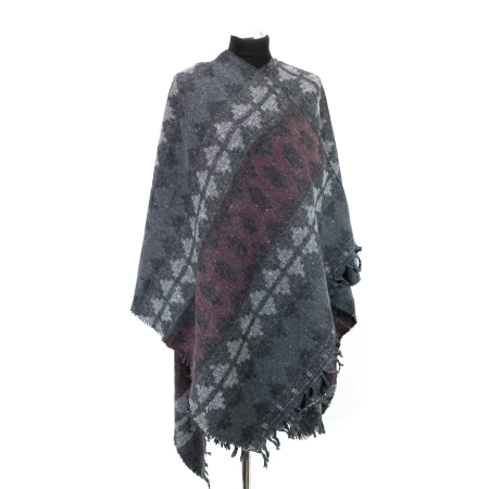 Tureckie ponczo z nacięciem - Pieczęć Nocy