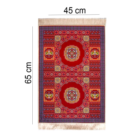 Dywanik bambusowy do modlitw turecki kilim 65 x 45 cm