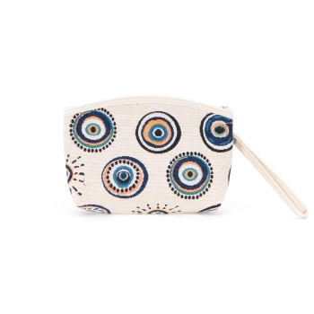 Sztywna gobelinowa saszetka z wzorem Oka Proroka