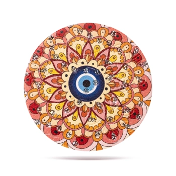 Okrągłe kieszonkowe lusterko z okiem proroka - Sekret Nazar