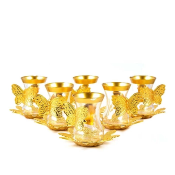 Zestaw szklanek do herbaty po turecku 12 elementów