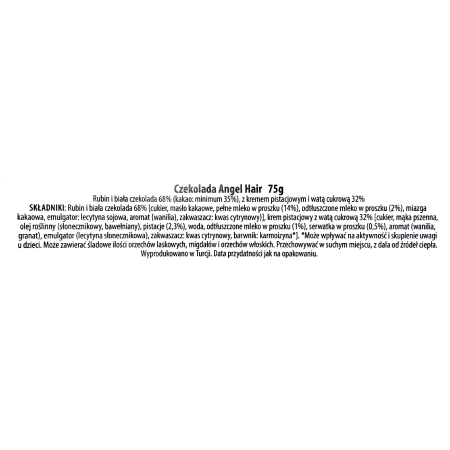 Anielska czekolada Noesis Angel Hair 75g - Czekolada z anielskimi włosami