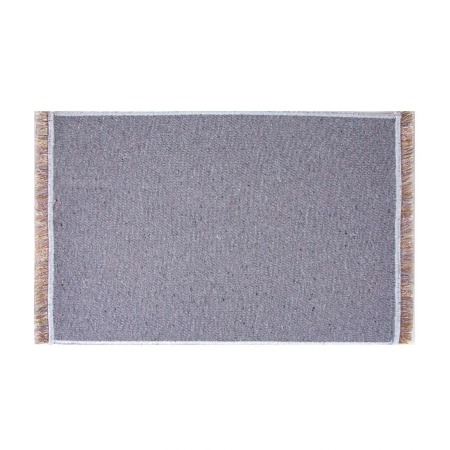 Dywanik dekoracyjny orientalny 45 x 30 cm w odcieniach szarości z kwiatowym wzorem