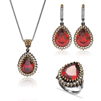 Klasyczny komplet Sułtanki Hurrem z granatem