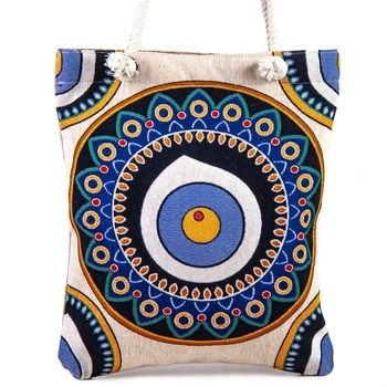 Gobelinowa torba z kolorowym okiem proroka