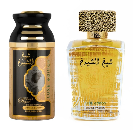 Zestaw Lattafa Sheikh Shuyukh Luxe Edition z dezodorantem
