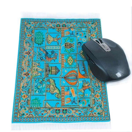 Niebieskie wzory podkładka pod myszkę w osmańskim stylu