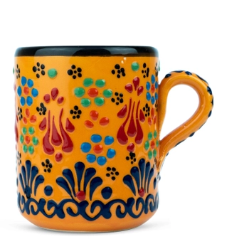 Kubek ceramiczny 350 ml pięknie zdobiony