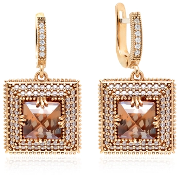 Kolczyki srebrne Sułtanki Mihrimah z zultanitem