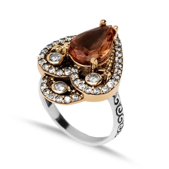 Dzwonki sułtanki Hatice - pierścionek srebrny z zultanitem