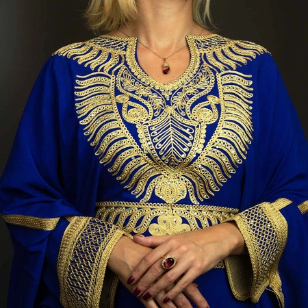 Srebrny komplet z ametrynem - krople znad Bosforu