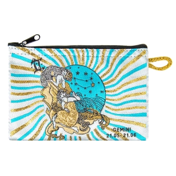 Haftowana saszetka znak zodiaku BLIŹNIĘTA