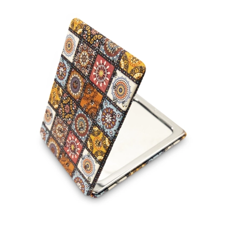 Otwierane kieszonkowe lusterko w orientalne wzory