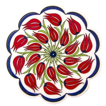 Ozdobna ceramiczna podstawka pod gorące naczynia 18 cm