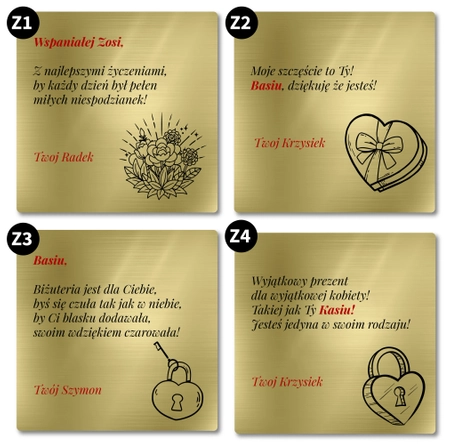 Pudełko na biżuterię z grawerem