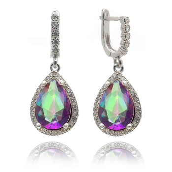 Kolczyki z mistycznym topazem