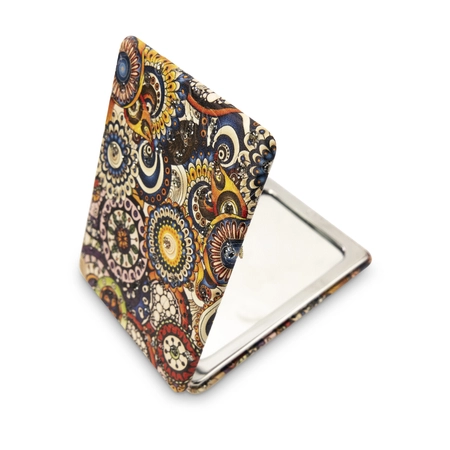 Otwierane kieszonkowe lusterko w orientalne wzory
