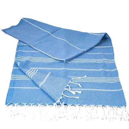 Ręcznik do rytuału Hammam - błękitny