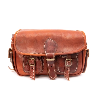 Praktyczna torebka z naturalnej skóry