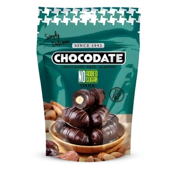 Daktyle w gorzkiej czekoladzie z migdałami Chocodate No Added Sugar