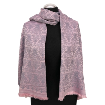 Jedwabny szal - Liliowa Bajka Stambułu