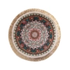 Okrągły dywan turecki 60 x 60 cm - bawełniany z orientalnym wzorem