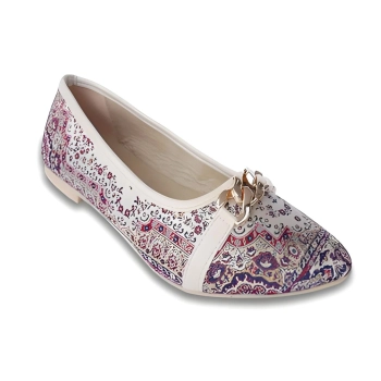 Baleriny kremowe do biura